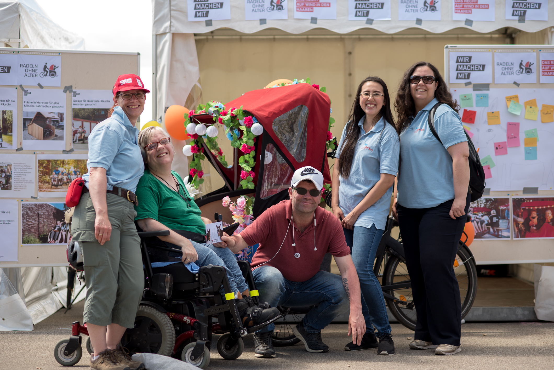 Inklusive Stadtteil-Rikscha auf dem Radaktiv-Tag 2019