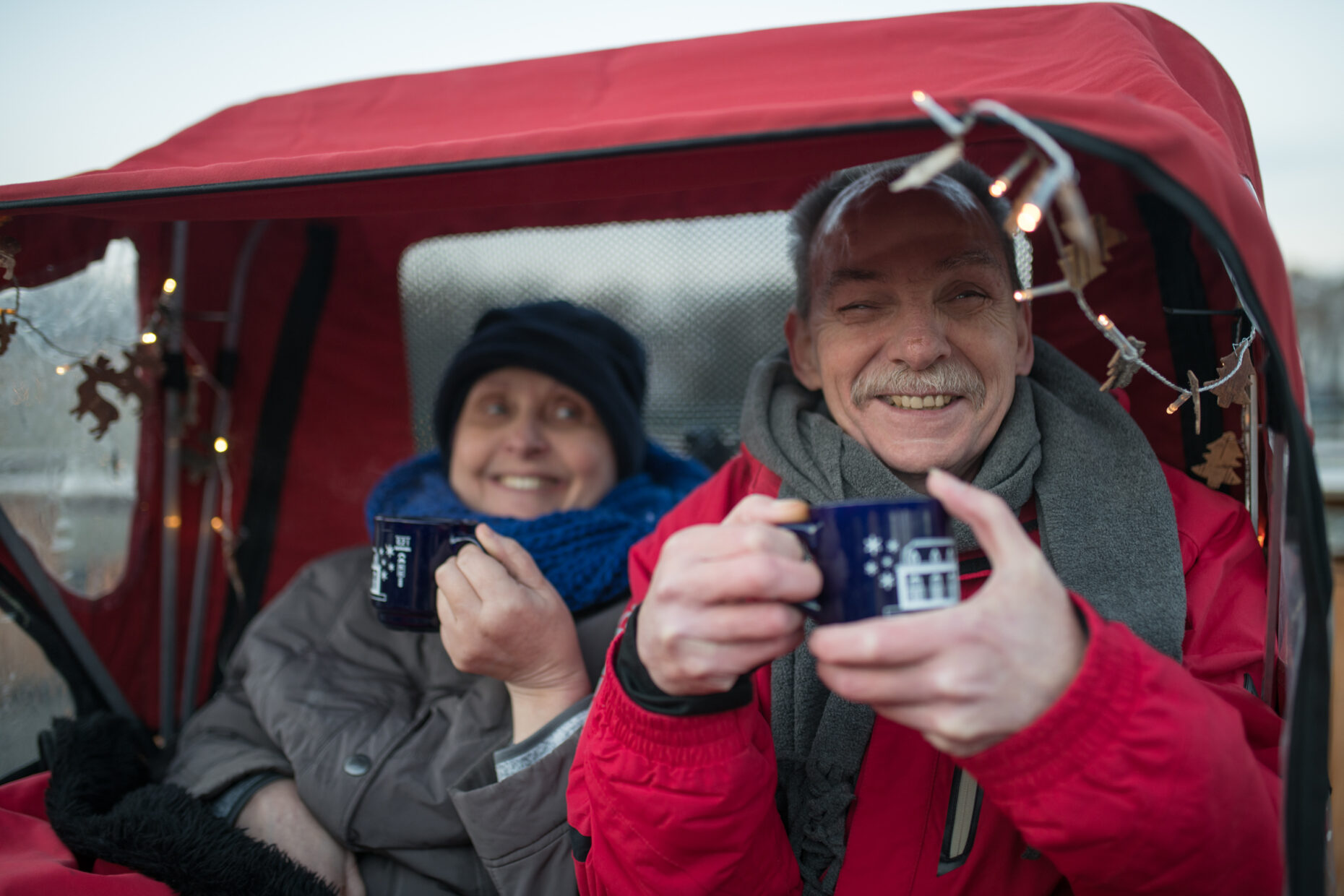 Rikscha-Tour zum Weihnachtsmarkt