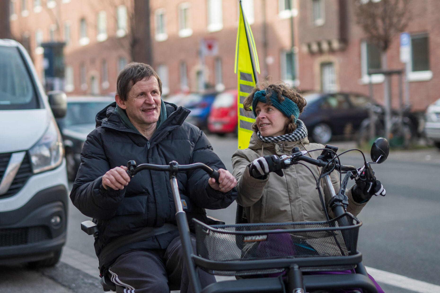 Parallel-Tandem und Fahrradbox